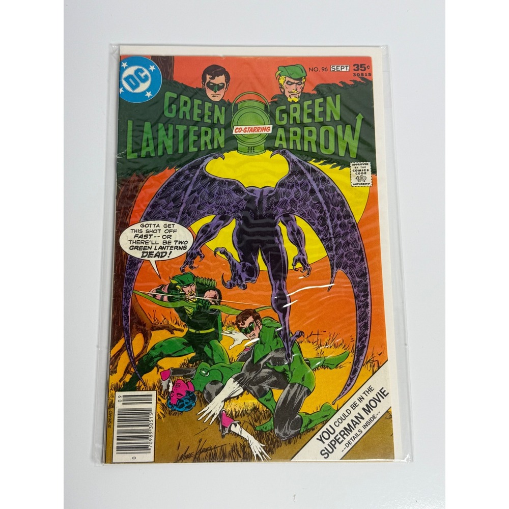 DC Comics Green Lantern Co-Starring Green Arrow No 96 Sept 1978 Mike Grell Cover